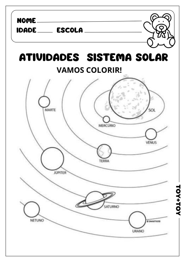 Atividades Sistema Solar Toy Toy