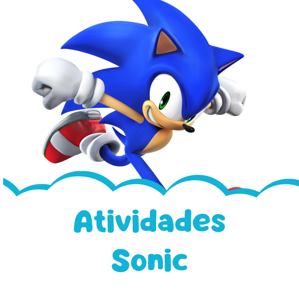 Atividade infantil do sonic