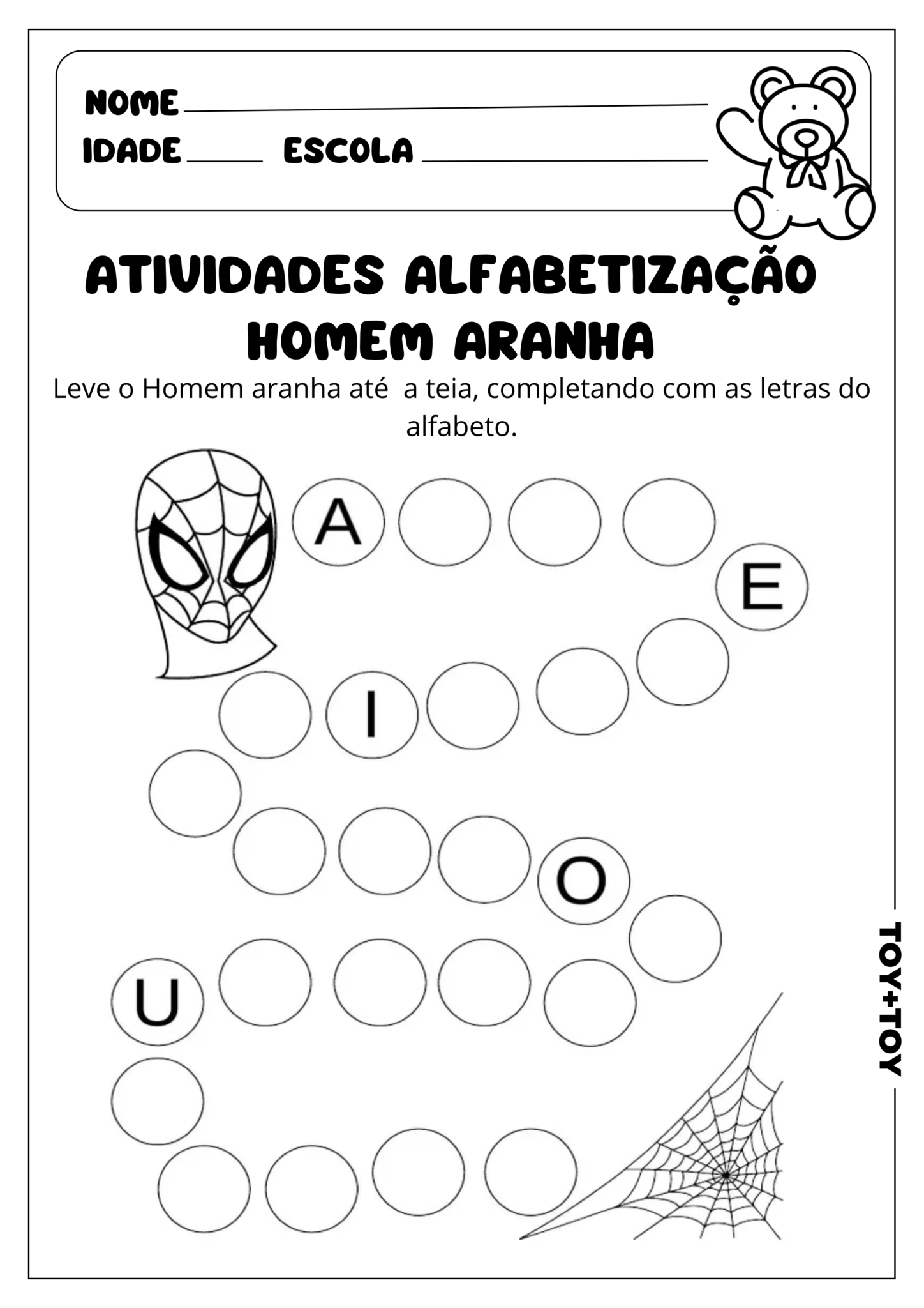 Atividades Alfabetiza O Homem Aranha TOY TOY   ATIVIDADE TOY HOMEM ARANHA 1 1448x2048 