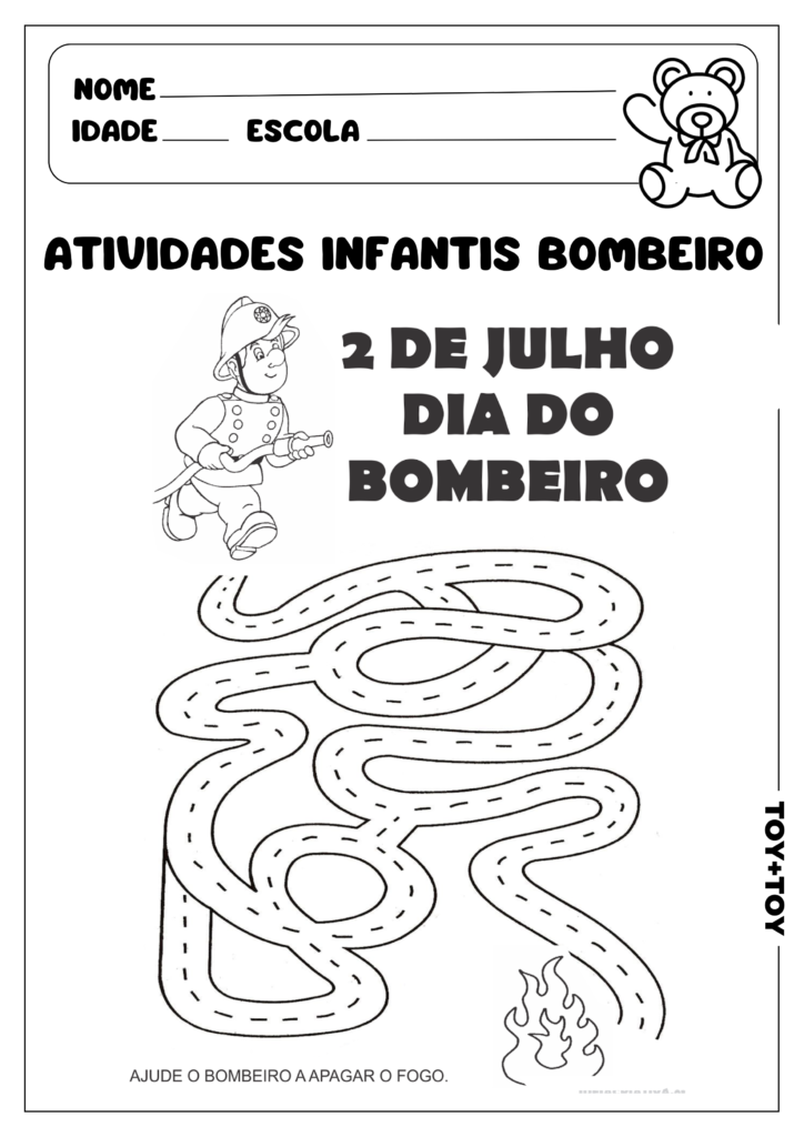 atividade bombeiro