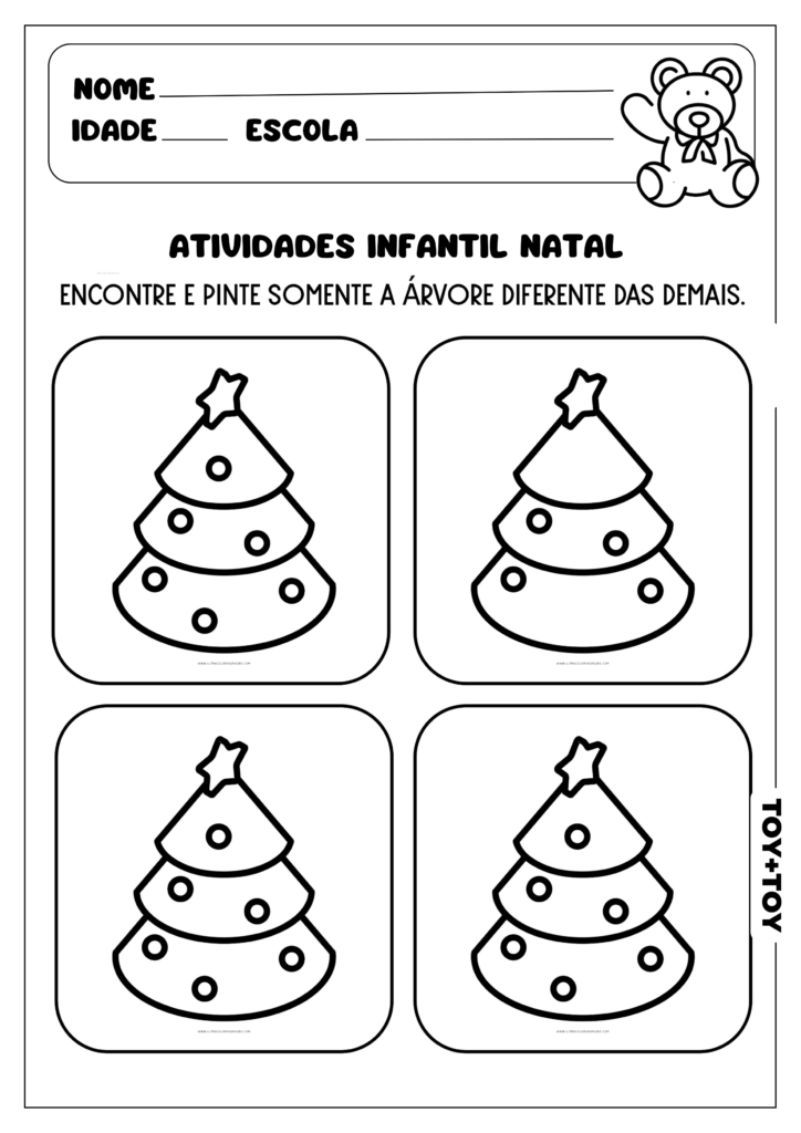 atividades natal